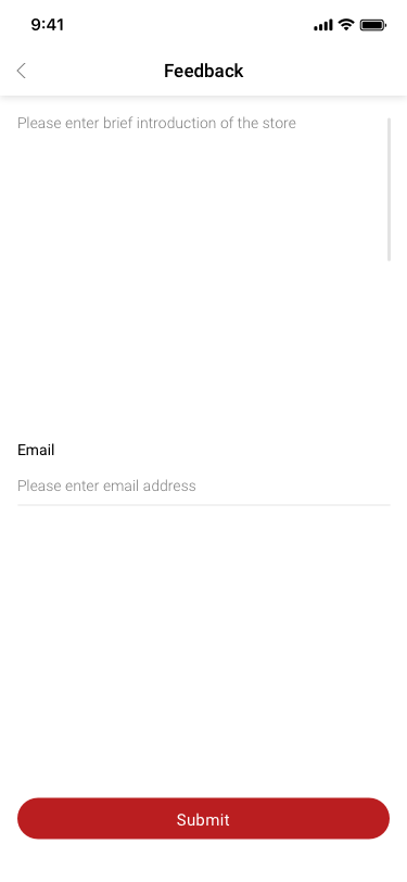 my page / Feedback SCash screen