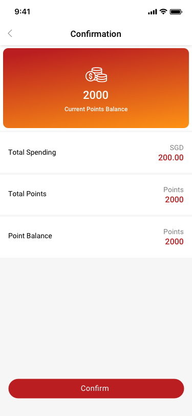 Transaction Confirmation SCash screen