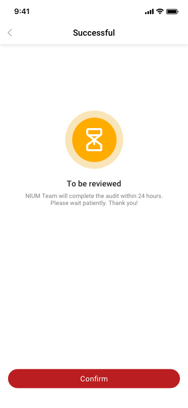 NIUM application successful